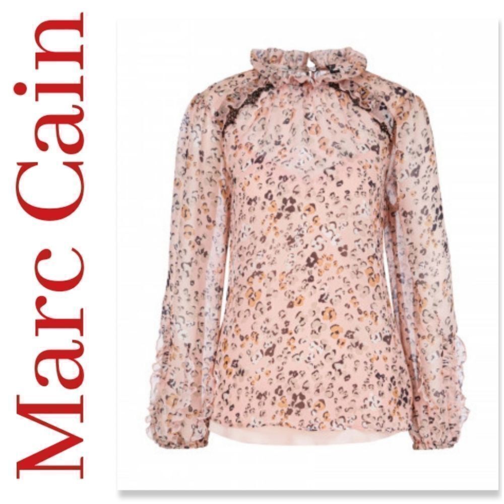 NWOT Marc Cain Sheer Blouse